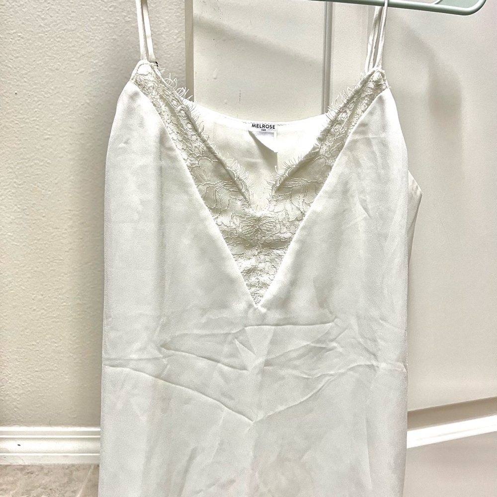 Small Melrose And Market White Tank Top